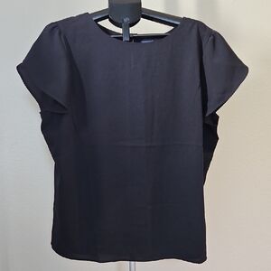 Lands' End Navy Blouse